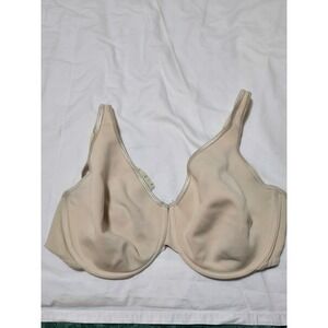 Simply Cacique 46D Beige Full Coverage Underwire Bra Comfort Support /0331